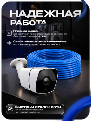 Кабель витая пара UTP4 cat.6 CU 10 метров Ps-Link UTP-CAT6-CU10